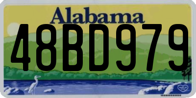 AL license plate 48BD979