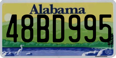 AL license plate 48BD995