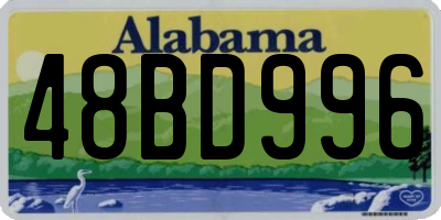 AL license plate 48BD996