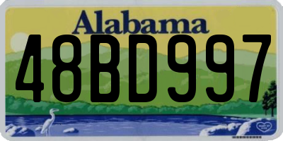 AL license plate 48BD997
