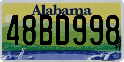 AL license plate 48BD998