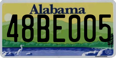 AL license plate 48BE005