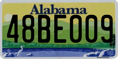 AL license plate 48BE009