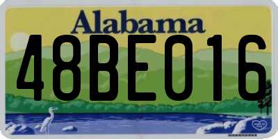 AL license plate 48BE016