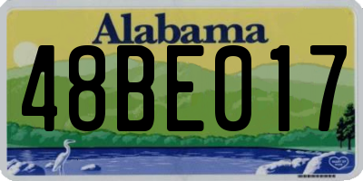 AL license plate 48BE017