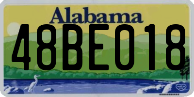 AL license plate 48BE018