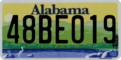 AL license plate 48BE019