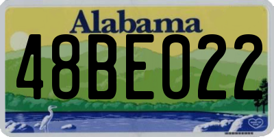 AL license plate 48BE022