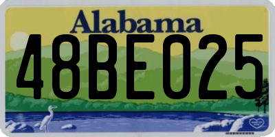 AL license plate 48BE025