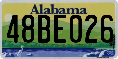 AL license plate 48BE026
