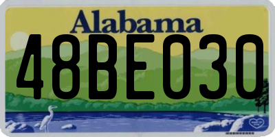AL license plate 48BE030