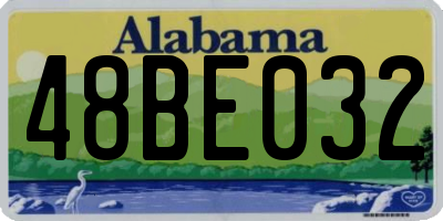 AL license plate 48BE032