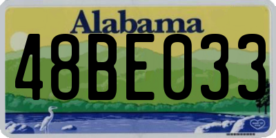 AL license plate 48BE033