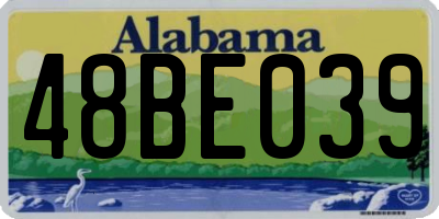 AL license plate 48BE039