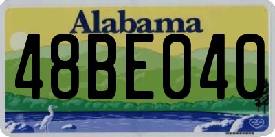 AL license plate 48BE040