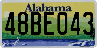 AL license plate 48BE043