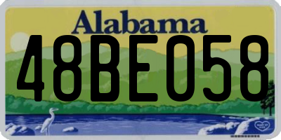 AL license plate 48BE058