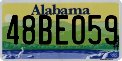 AL license plate 48BE059