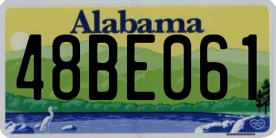 AL license plate 48BE061
