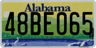 AL license plate 48BE065