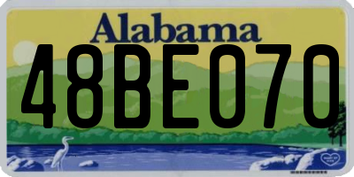 AL license plate 48BE070