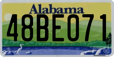 AL license plate 48BE071