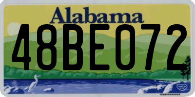 AL license plate 48BE072