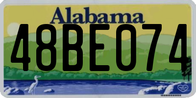 AL license plate 48BE074