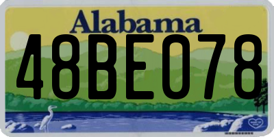 AL license plate 48BE078