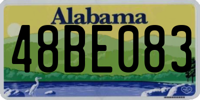 AL license plate 48BE083