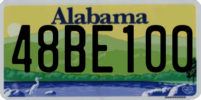 AL license plate 48BE100