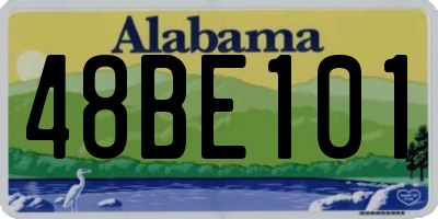 AL license plate 48BE101