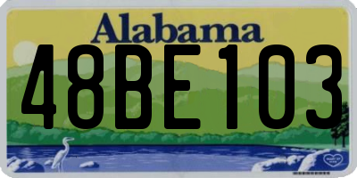 AL license plate 48BE103