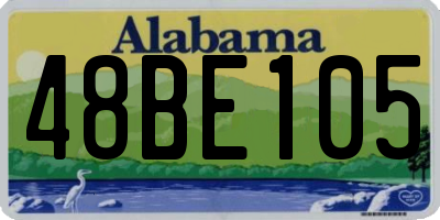 AL license plate 48BE105