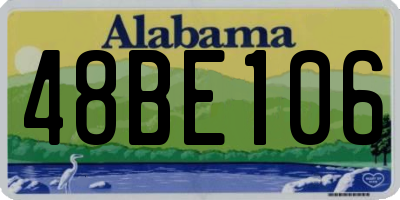 AL license plate 48BE106