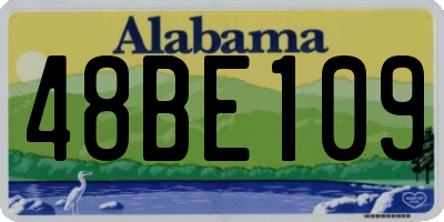 AL license plate 48BE109