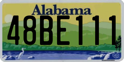 AL license plate 48BE111