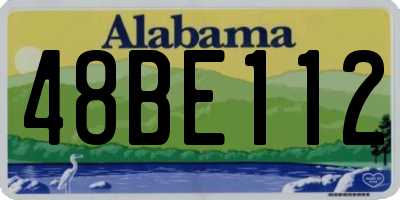 AL license plate 48BE112