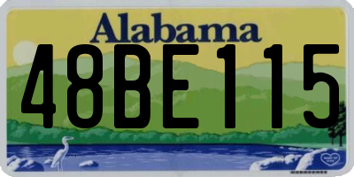 AL license plate 48BE115