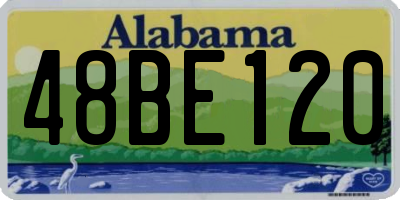 AL license plate 48BE120