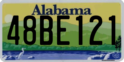 AL license plate 48BE121