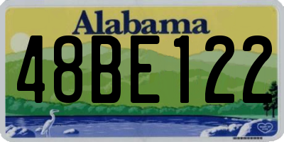 AL license plate 48BE122