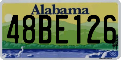 AL license plate 48BE126