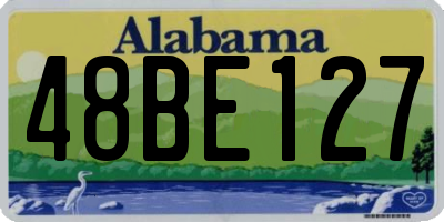 AL license plate 48BE127