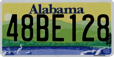 AL license plate 48BE128