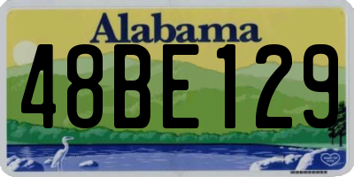 AL license plate 48BE129