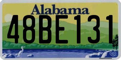 AL license plate 48BE131