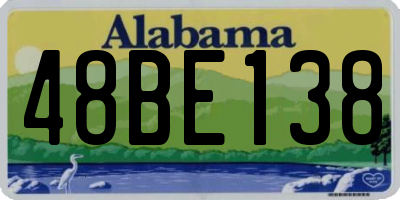 AL license plate 48BE138