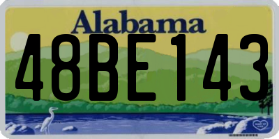 AL license plate 48BE143