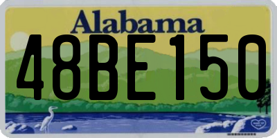 AL license plate 48BE150